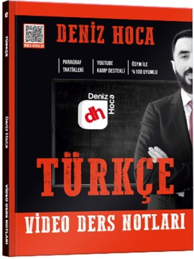 Deniz Hoca Tüm Sınavlar İçin Türkçe Video Ders Kitabı Kr Akademi Yayınları SegaCopy Fotokopi Merkezi