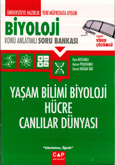 TYT-AYT BİYOLOJİ YAŞAM BİLİMİ BİYOLOJİ HÜCRE CANLILAR DÜNYASI KONU ANLATIMLI SORU BANKASI SegaCopy Fotokopi Merkezi