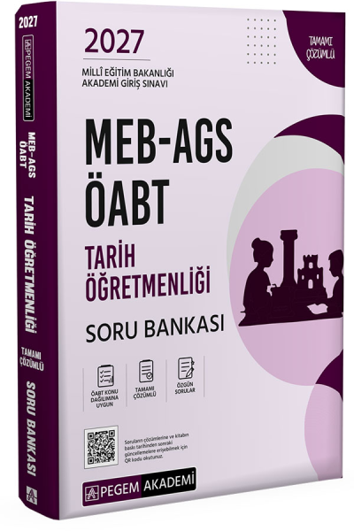 2027 ÖABT MEB-AGS Tarih Öğretmenliği Soru Bankası Çözümlü Pegem Akademi Yayınları SegaCopy Fotokopi Merkezi