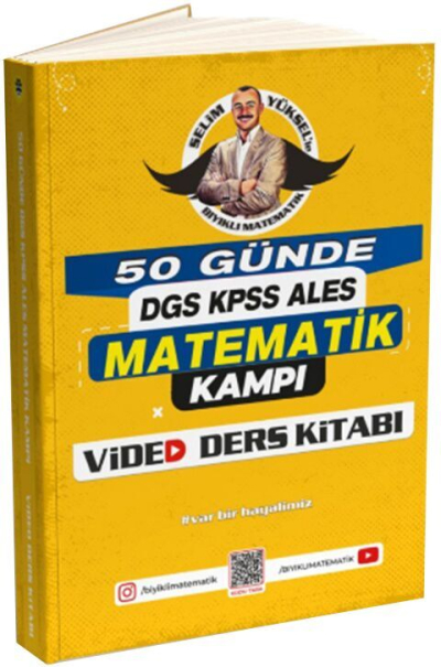 Bıyıklı Matematik 50 Günde DGS KPSS ALES Matematik Kampı Video Ders Kitabı SegaCopy Fotokopi Merkezi