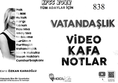 VATANDAŞLIK VİDEO KAFA NOTLAR SegaCopy Fotokopi Merkezi