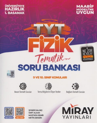 TYT Fizik Maarif Model Tematik Soru Bankası Miray Yayınları SegaCopy Fotokopi Merkezi
