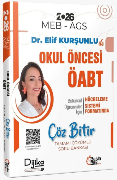 2026 ÖABT MEB-AGS Okul Öncesi Öğretmenliği Çöz Bitir Soru Bankası Çözümlü Dijika Yayınları SegaCopy Fotokopi Merkezi