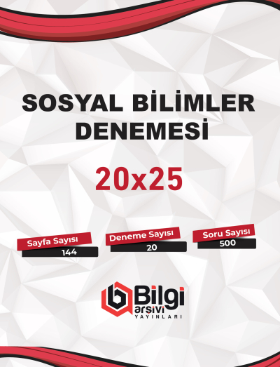 TYT Sosyal Bilimler Denemesi 20x25 Bilgi Arşivi SegaCopy Fotokopi Merkezi