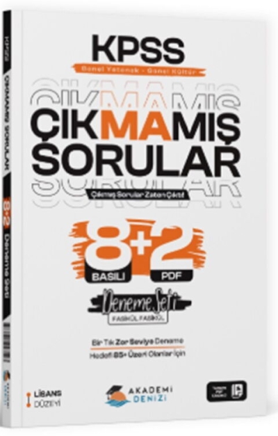 KPSS GYGK Çıkmamış Sorular 8+2 Deneme Seti Akademi Denizi SegaCopy Fotokopi Merkezi