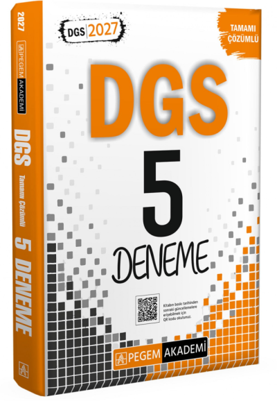2027 DGS 5 Deneme Çözümlü Pegem Akademi Yayınları SegaCopy Fotokopi Merkezi