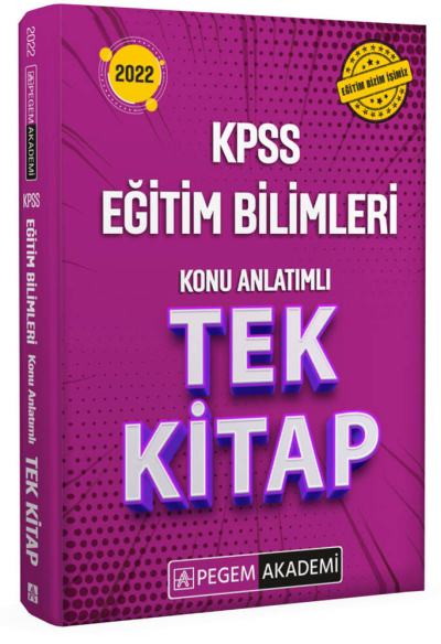 2022 KPSS Eğitim Bilimleri Konu Anlatımlı Tek Kitap SegaCopy Fotokopi Merkezi