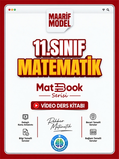 11. Sınıf Matematik Matbook Maarif Model Video Ders Kitabı Rehber Matematik SegaCopy Fotokopi Merkezi