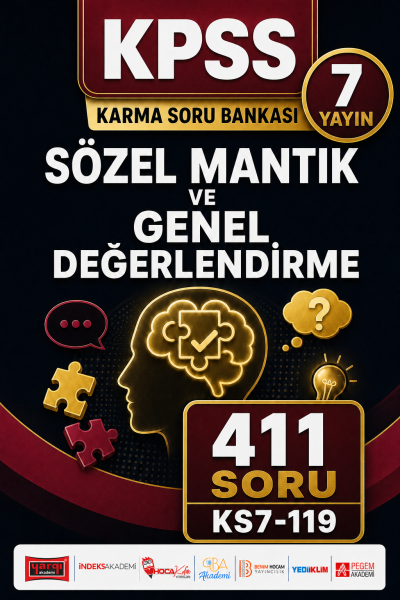 Sözel Mantık ve Genel Değerlendirme 7 Yayın 411 Soru SegaCopy Fotokopi Merkezi