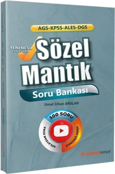 KPSS MEB AGS ALES DGS Sözel Mantık Soru Bankası Uzman Kariyer SegaCopy Fotokopi Merkezi