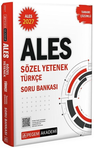 2027 ALES Sözel Yetenek Türkçe Tamamı Çözümlü Soru Bankası Pegem Akademi Yayıncılık SegaCopy Fotokopi Merkezi