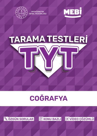 TYT Tarama Testleri Coğrafya MEBİ OGM SegaCopy Fotokopi Merkezi