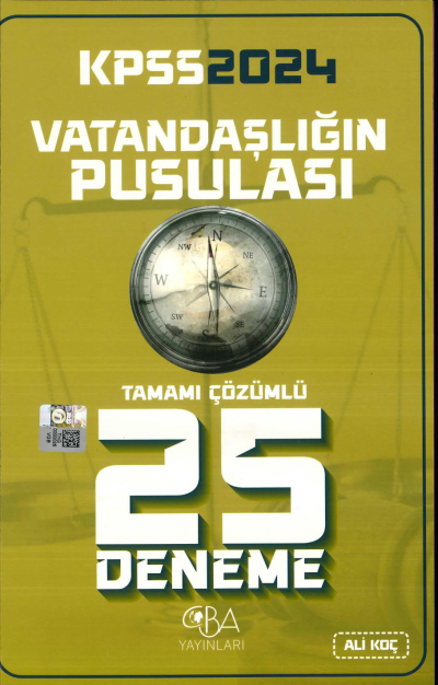 2024 KPSS Vatandaşlığın Pusulası 25 Deneme