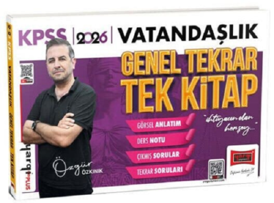 2026 KPSS Vatandaşlık Genel Tekrar Tek Kitap Özgür Özkınık Yargı Yayınları SegaCopy Fotokopi Merkezi
