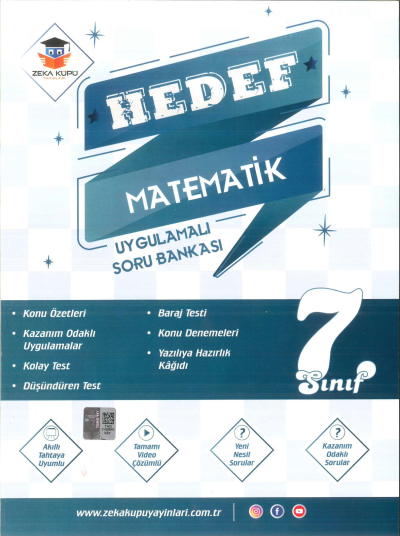 7. Sınıf Matematik Hedef Uygulamalı Soru Bankası Zeka Küpü Yayınları SegaCopy Fotokopi Merkezi