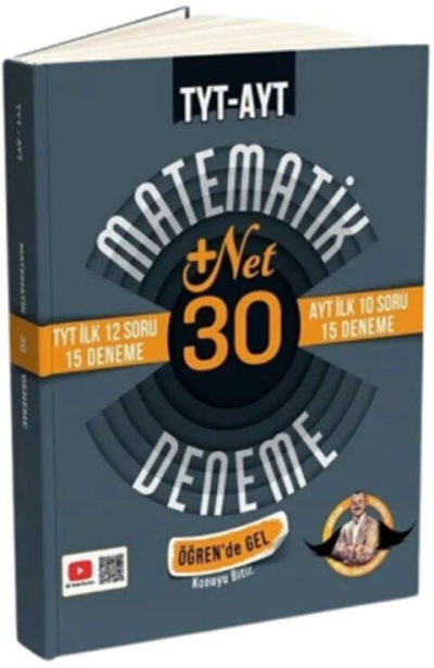 TYT İlk 12 AYT İlk 10 Soru Matematik 30 Deneme- Öğren de Gel +22 Net Bıyıklı Matematik SegaCopy Fotokopi Merkezi