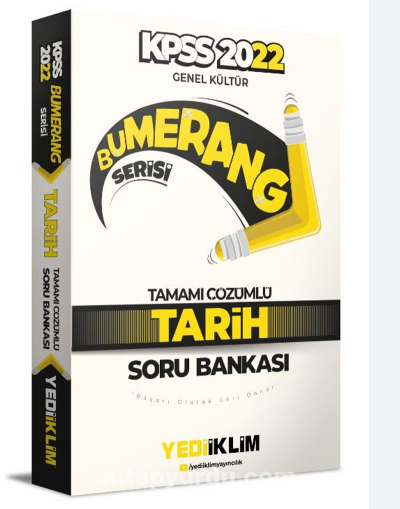 2022 KPSS Genel Kültür Bumerang Tarih Tamamı Çözümlü Soru Bankası SegaCopy Fotokopi Merkezi