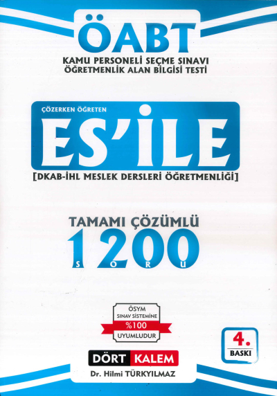 ES'İLE DKAB İHL MESLEK DERSLERİ ÖĞRETMENLİĞİ TAMAMI ÇÖZÜMLÜ 1200 SORU SegaCopy Fotokopi Merkezi