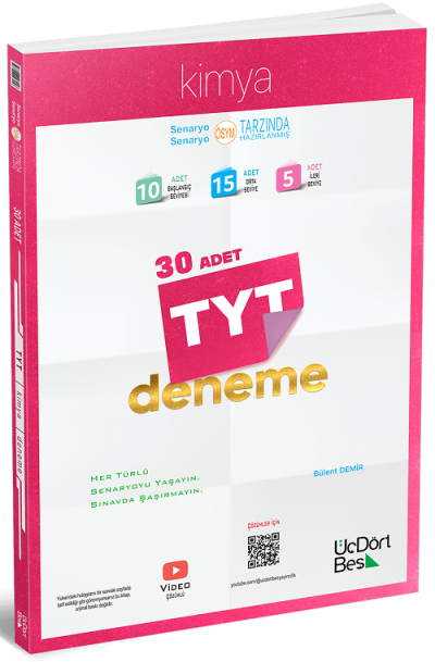 TYT Kimya 30lu Deneme Üç Dört Beş Yayınları