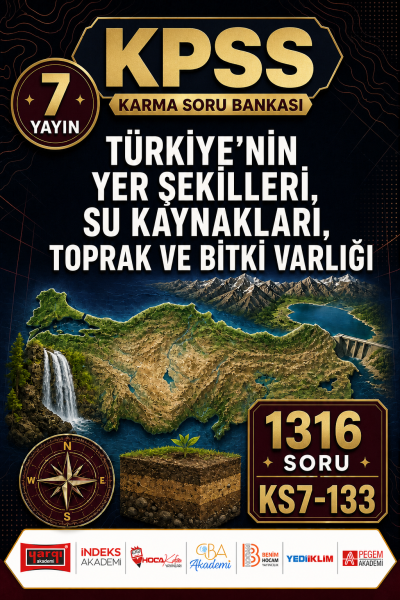 Türkiye’nin Yer Şekilleri, Su Kaynakları, Toprak ve Bitki Varlığı 7 Yayın 1316 Soru SegaCopy Fotokopi Merkezi