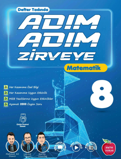 8. Sınıf Matematik Adım Adım Zirveye Soru Bankası Newton Yayınları