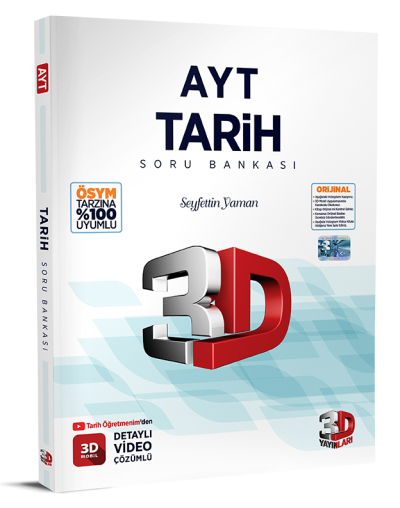 AYT 3D Tarih Tamamı Video Çözümlü Soru Bankası