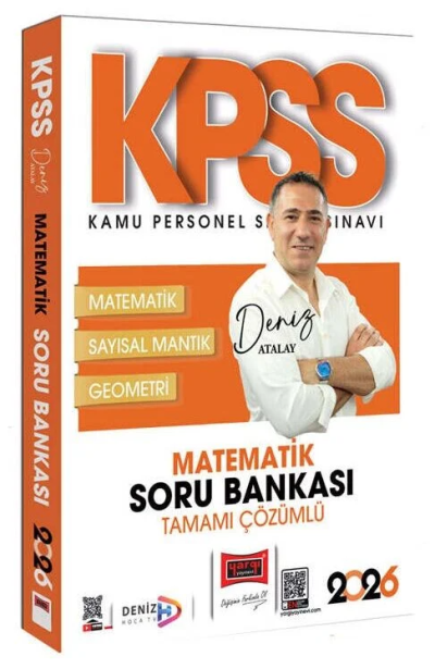 2026 KPSS Genel Yetenek Tamamı Çözümlü Matematik Soru Bankası (Deniz Atalay) Yargı Yayınları SegaCopy Fotokopi Merkezi