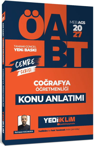 2027 MEB AGS ÖABT Cemre Serisi Coğrafya Öğretmenliği Konu Anlatımı Yediiklim Yayınları SegaCopy Fotokopi Merkezi