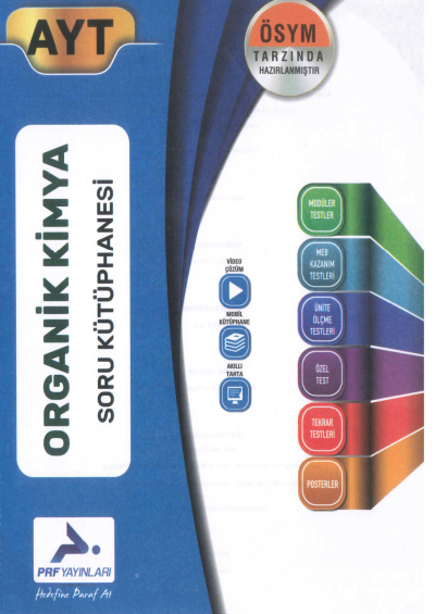 AYT ORGANİK KİMYA SORU KÜTÜPHANESİ SegaCopy Fotokopi Merkezi