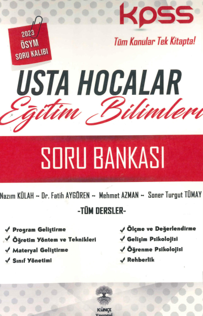 USTA HOCALAR EĞİTİM BİLİMLERİ TÜM DERSLER SORU BANKASI SegaCopy Fotokopi Merkezi