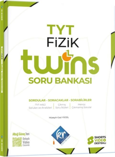 YKS TYT Fizik Twins Soru Bankası Çözümlü KR Akademi SegaCopy Fotokopi Merkezi