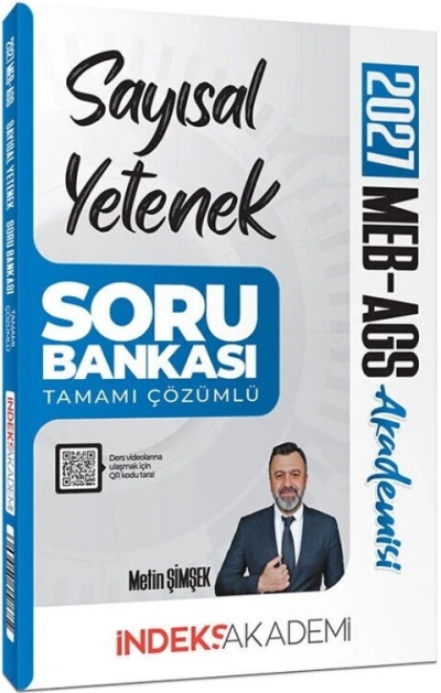 MEB-AGS Akademisi Sayısal Yetenek Soru Bankası Çözümlü Metin Şimşek İndeks Akademi Yayıncılık SegaCopy Fotokopi Merkezi