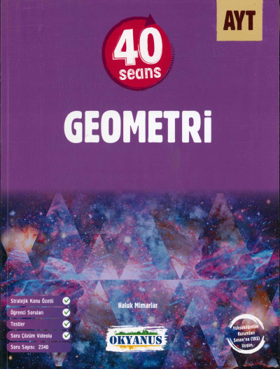 AYT 40 SEANS GEOMETRİ SORU BANKASI SegaCopy Fotokopi Merkezi