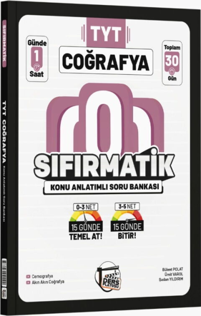 TYT Coğrafya Sıfırmatik Konu Anlatımlı Soru Bankası Ders Platosu SegaCopy Fotokopi Merkezi