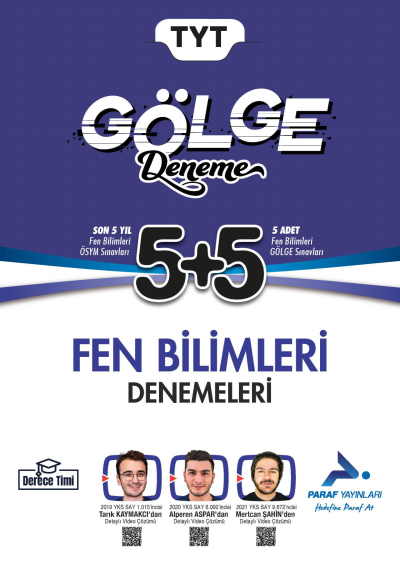 TYT Fen Bilimleri Gölge Deneme Paraf Yayınları SegaCopy Fotokopi Merkezi