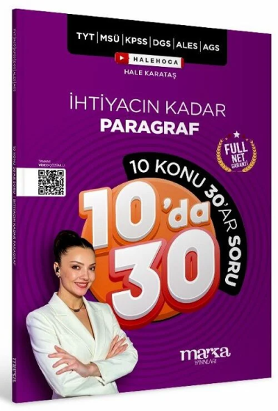 İhtiyacın Kadar Paragraf 10 da 30 Soru Bankası Marka Yayınları SegaCopy Fotokopi Merkezi