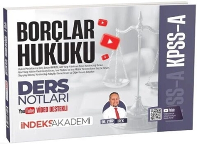 KPSS A Grubu Borçlar Hukuku Video Ders Notları - Eyüp İpek İndeks Akademi Yayıncılık SegaCopy Fotokopi Merkezi