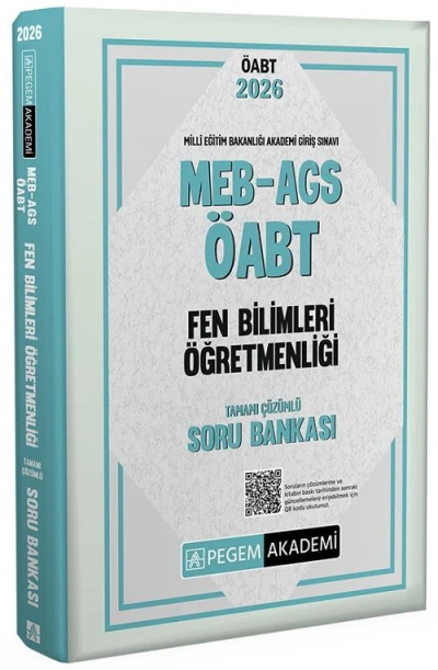 2026 MEB AGS ÖABT Fen Bilimleri Öğretmenliği Tamamı Çözümlü Soru Bankası Pegem Yayıncılık SegaCopy Fotokopi Merkezi