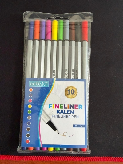 Note.101 Fineliner 10'lu Set SegaCopy Fotokopi Merkezi