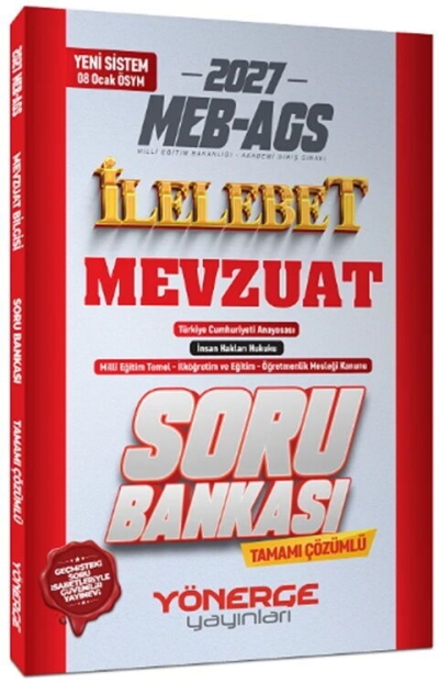 MEB AGS Mevzuat İlelebet Soru Bankası Yönerge Yayınları SegaCopy Fotokopi Merkezi