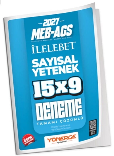MEB-AGS Sayısal Yetenek İLELEBET 15x9 Deneme Çözümlü Yönerge Yayınları SegaCopy Fotokopi Merkezi