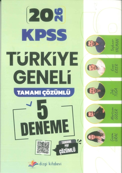 KPSS 5 TG DENEME 5*60 Dizgi Yayınları SegaCopy Fotokopi Merkezi