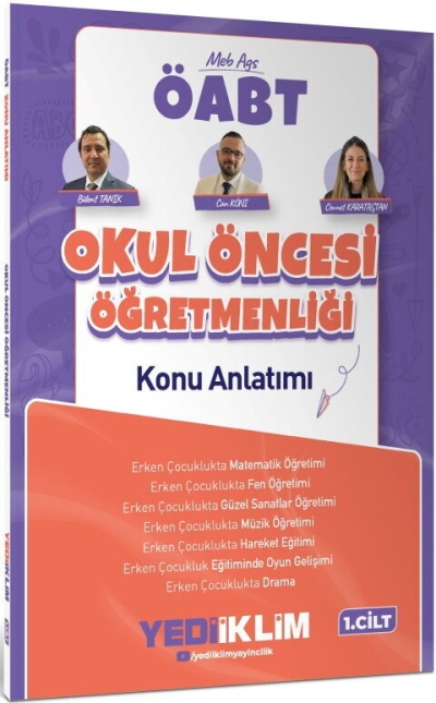 MEB AGS ÖABT Okul Öncesi Öğretmenliği Konu Anlatımı Cilt 1 Yediiklim Yayınları SegaCopy Fotokopi Merkezi
