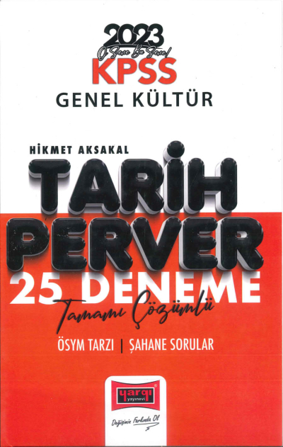 TARİH PERVER 25 DENEME TAMAMI ÇÖZÜMLÜ