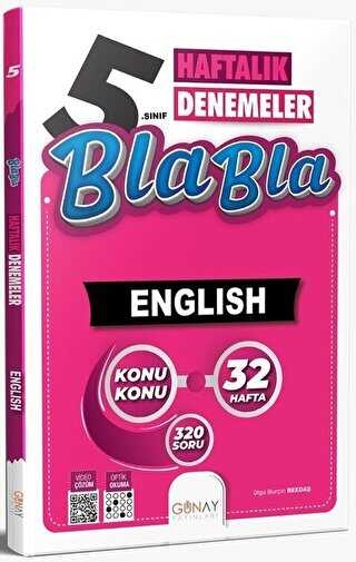 5.Sınıf 32 Haftalık Bla Bla İngilizce Denemeleri Günay Yayınları SegaCopy Fotokopi Merkezi