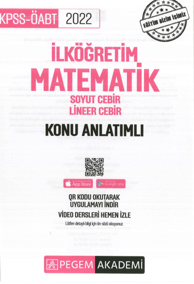 İLKÖĞRETİM MATEMATİK SOYUT CEBİR - LİNEER CEBİR KONU ANLATIMLI SegaCopy Fotokopi Merkezi
