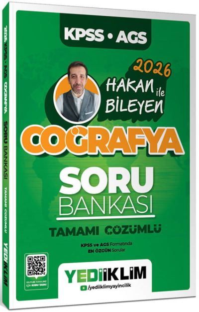 2026 KPSS AGS Coğrafya Tamamı Çözümlü Soru Bankası-Hakan Bileyen Yediiklim Yayınları SegaCopy Fotokopi Merkezi
