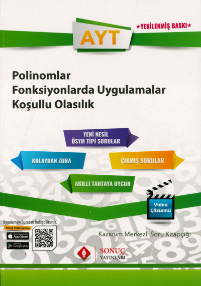 AYT POLİNOMLAR FONKSİYONLARDA UYGULAMALAR KOŞULLU OLASILIK SORU KİTAPÇIĞI SegaCopy Fotokopi Merkezi