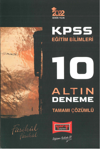 KPSS EĞİTİM BİLİMLERİ TAMAMI ÇÖZÜMLÜ 10 ALTIN FASİKÜL DENEME SegaCopy Fotokopi Merkezi