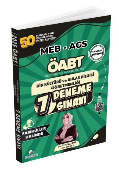 ÖABT MEB-AGS DKAB Din Kültürü ve Ahlak Bilgisi Öğretmenliği 7 Deneme Fasikül Çözümlü Dizgi Kitap Yayınları SegaCopy Fotokopi Merkezi